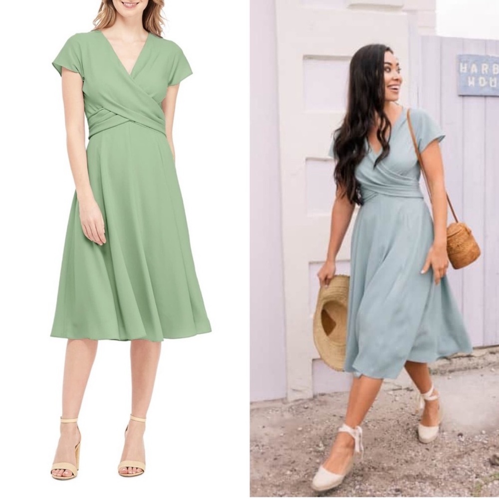Gal Meets Glam Crisscross Bodice Dress